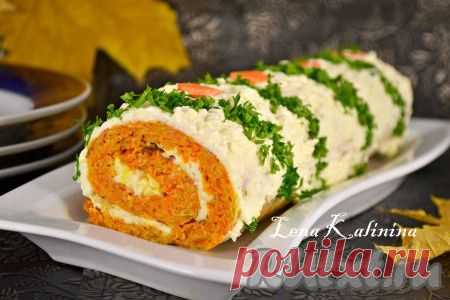 Овощной рулет с сыром
