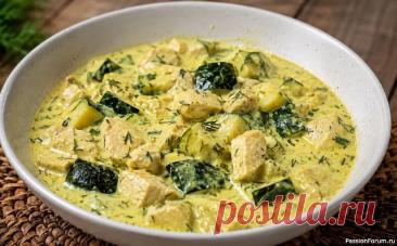 Готовим Кабачок с курицей в сметане