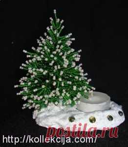 Зимняя елочка из бисера. Автор Инна Вуймина. | Своими руками — интернет журнал