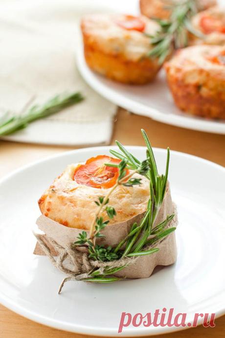 Яркие, вкусные, необычные томатные маффины — Вкусные рецепты