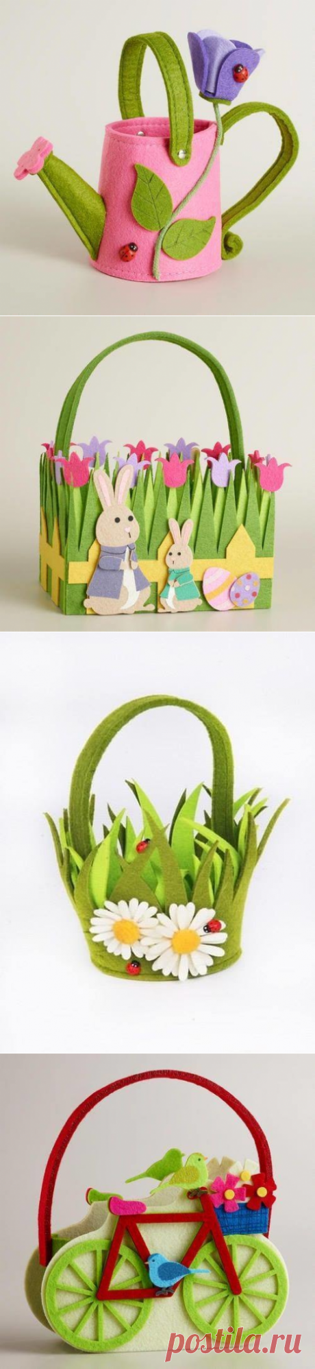 Корзинки из фетра