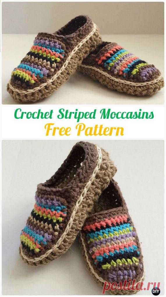 Crochet Women Slippers Free Patterns DIY Instructions