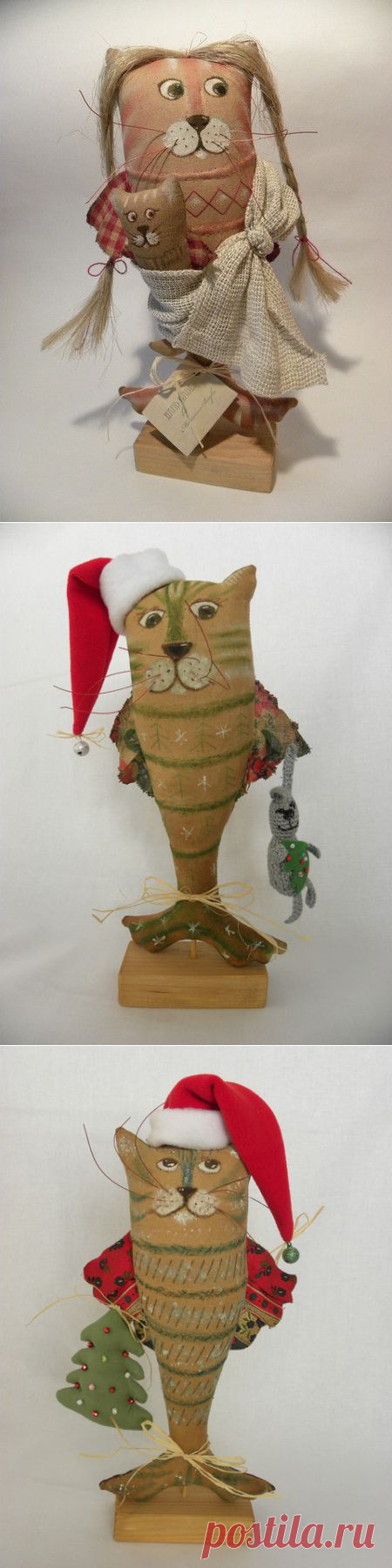 Рыбо-коты - Текстильные куклы Марианны Бойко / textile dolls Marianna Boyko