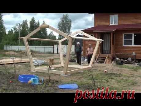 Садовая беседка своими руками из дерева пошагово и в одиночку