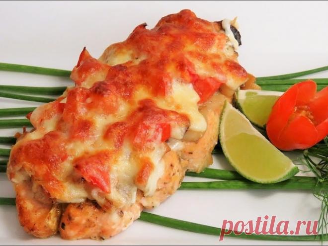 Нежная рыба с сыром и грибами в духовке (видео-рецепт) - Smak.ua