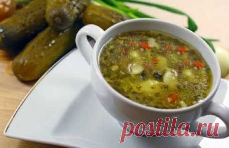 *Рассольник с почками и перловкой*