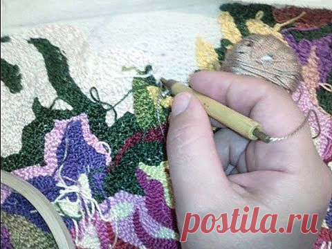 Техника продергивания нити. Видео.