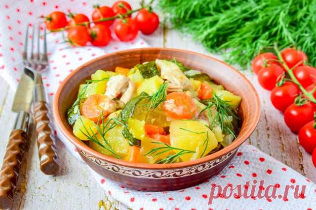 Рагу в мультиварке с курицей рецепт с фото пошагово - 1000.menu