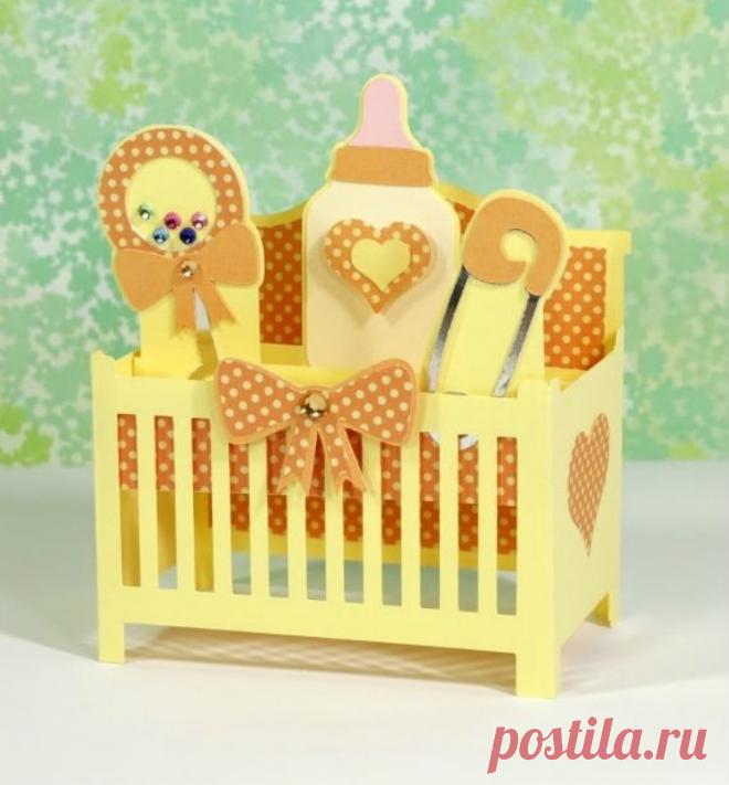 Бумажная детская кроватка - Домашний hand-made
