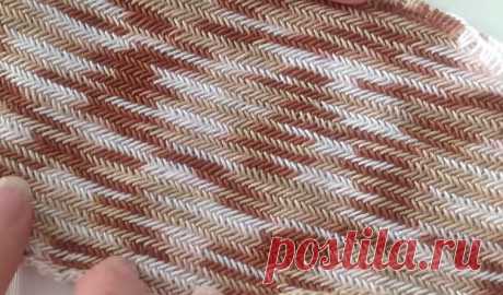 Wzór jodełka - herringbone stitch - jak zrobić - YouTube