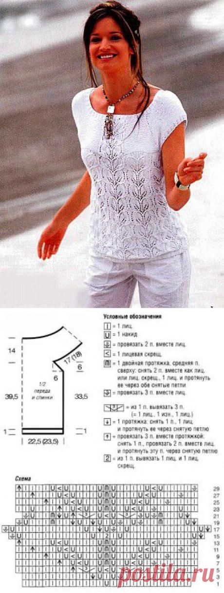 Летний топ спицами - 14 Августа 2013 - Блог - Вязаные вещи на заказ