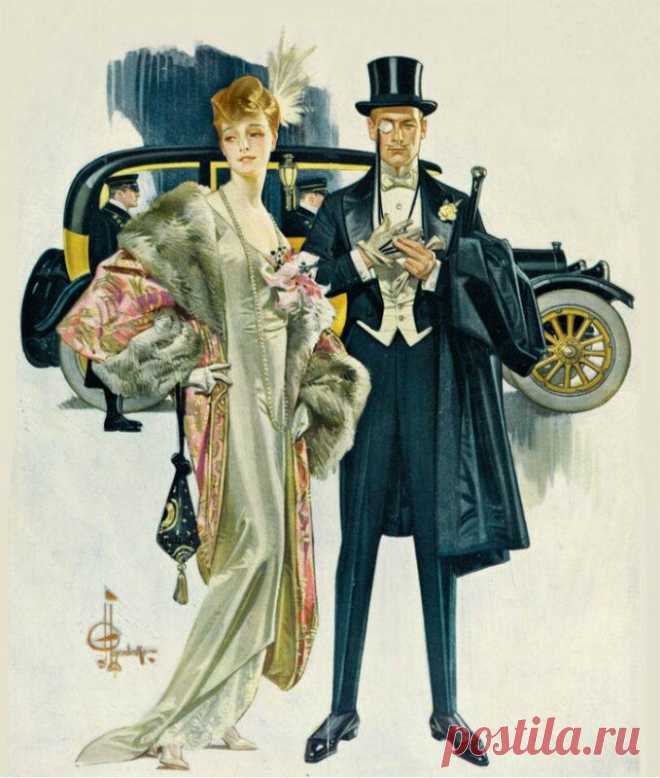 Картинки для декупажа. Joseph Christian Leyendecker - Дамы и кавалеры