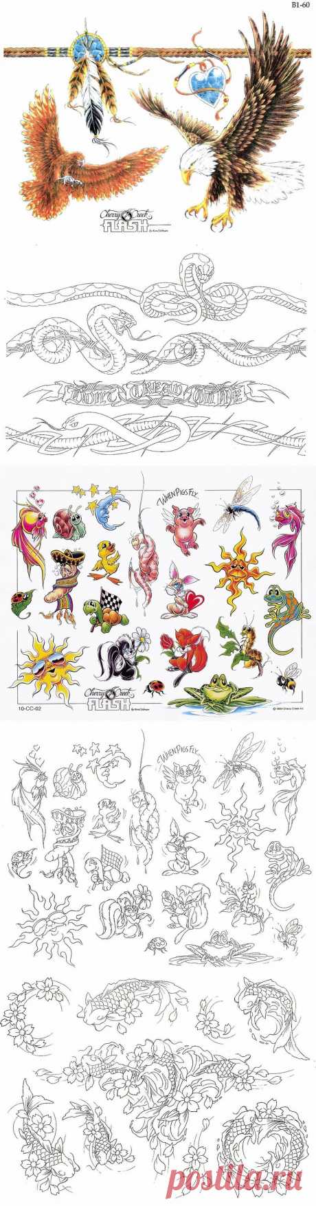 Tatoo Designes - эскизы и трафареты для творчества и рукоделия