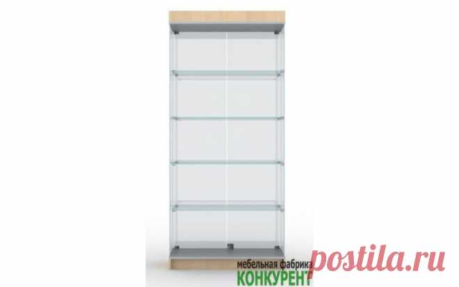 Стеклянная витрина купить в СПб. Островная прямоугольная стеклянная витрина с распашными дверцами. Отличный обзор, удобный доступ к товарам, возможность установки двух типов подсветки. В наличии и под заказ в СПб.