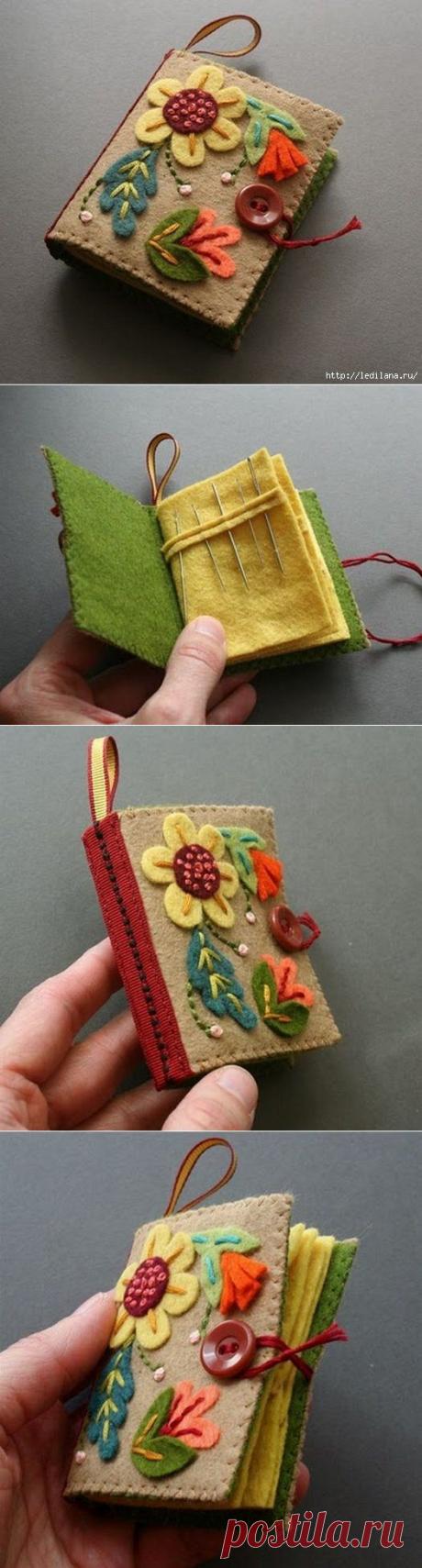 Оригинальная игольница книжка своими руками | Подружки