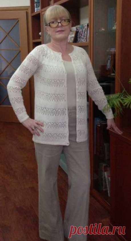 Кардиган Loudres на круглой кокетке. Спицами. / Обсуждение на LiveInternet - Российский Сервис Онлайн-Дневников
