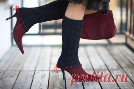 Теплые гетры на холодную погоду — Рукоделие