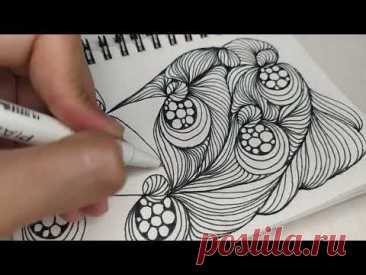 Zentangle Art #57 | Zentangle Art for Beginners | Doodle Art | Zentangle Patterns
