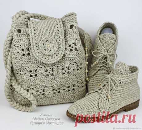 Шикарная авторская вязаная обувь от Ксении Мадам Сапожок | Создавай сам | Яндекс Дзен