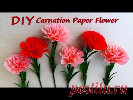 DIY Carnation Paper Flower / Handmade Gift Ideas / Góc nhỏ Handmade