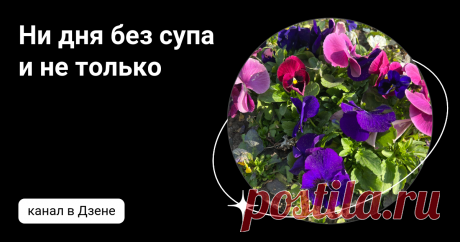 Ни дня без супа и не только | Дзен
