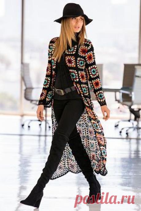 CROCHET COLORFUL CARDIGAN