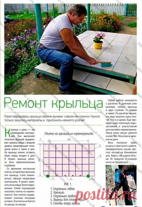 СТРОИТЕЛЬСТВО и РЕМОНТ
   Ремонт крыльца дома.