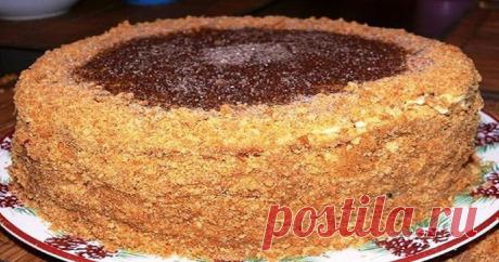 Торт «Рыжик» со сливочным кремом. Просто объедение! - Кулинарный Гуру Ингредиенты: 1 стакан сахара 2 яйца 2 столовые ложки меда 100 гр...