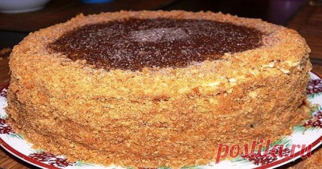 Торт «Рыжик» со сливочным кремом. Просто объедение! - Кулинарный Гуру Ингредиенты: 1 стакан сахара 2 яйца 2 столовые ложки меда 100 гр...