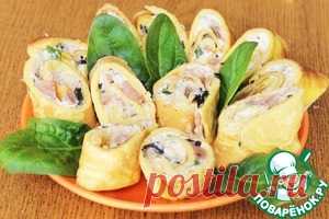 Трубочки закусочные "Мужской каприз" - кулинарный рецепт