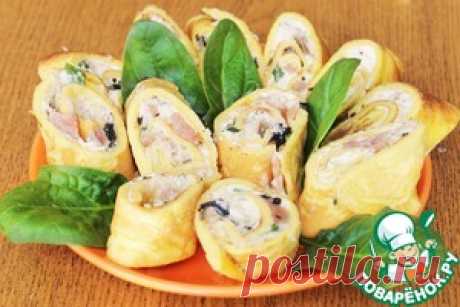 Трубочки закусочные &quot;Мужской каприз&quot; - кулинарный рецепт