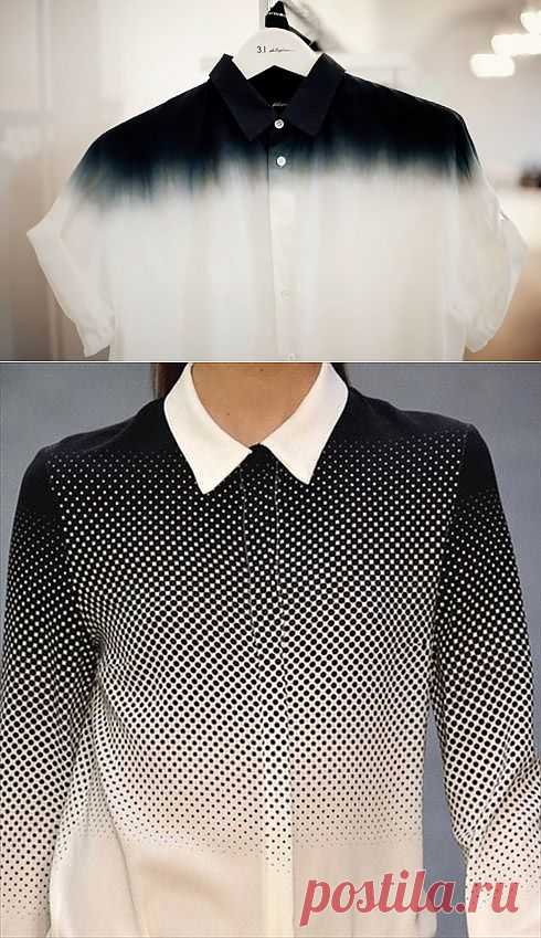 Градиент / Рубашки / Модный сайт о стильной переделке одежды и интерьера