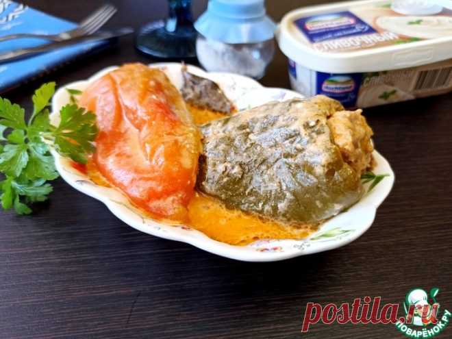 Фаршированные перцы в сырном соусе Кулинарный рецепт(***)