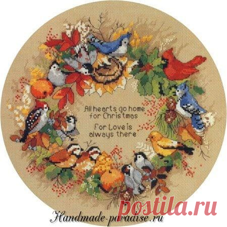 ПТИЦЫ. Схемы вышивки крестом - Handmade-Paradise