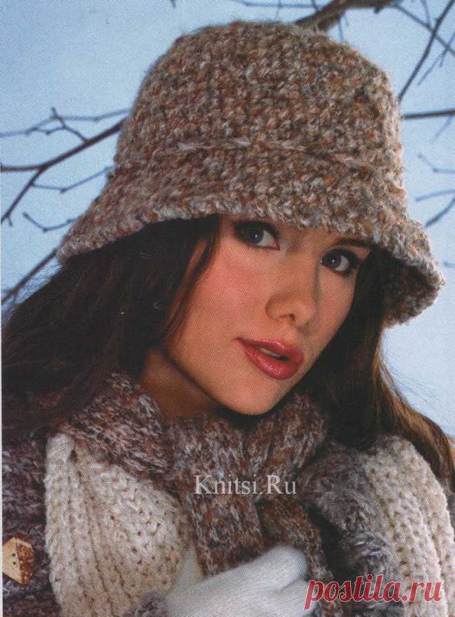 Шляпа. Вязание для женщин / Шапки береты шарфы / Крючком