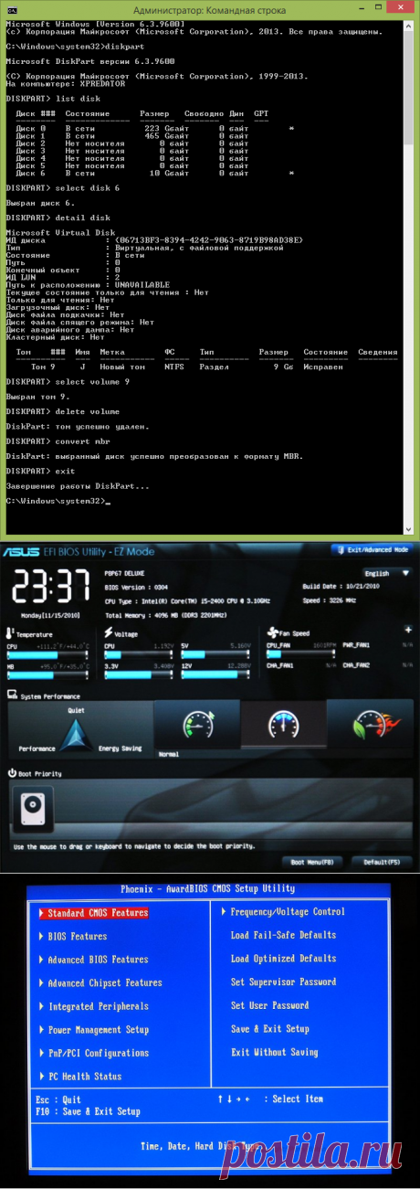 UEFI BIOS: как установить Windows 10 с загрузочной флешки на GPT и MBR диск, настройка биоса
