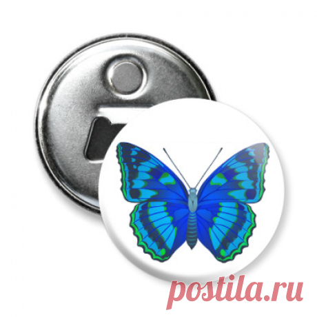 Магнит-открывашка Магнит-открывашка 58 мм - Бабочки тропиков.