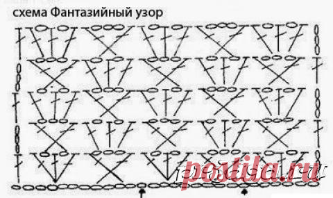Ажурные брюки крючком