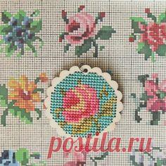 Схема роз для вышивки крестиком бисером