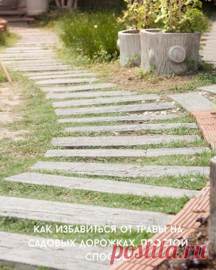 Как избавиться от травы на садовых дорожках. Простой способ!