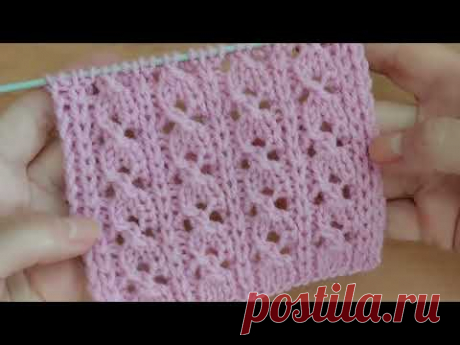 Очень лёгкий и элегантный узор спицами спицами для туники, маечки.