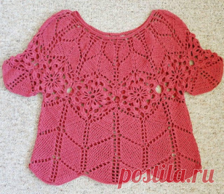 Tina's handicraft : kids crochet blouse