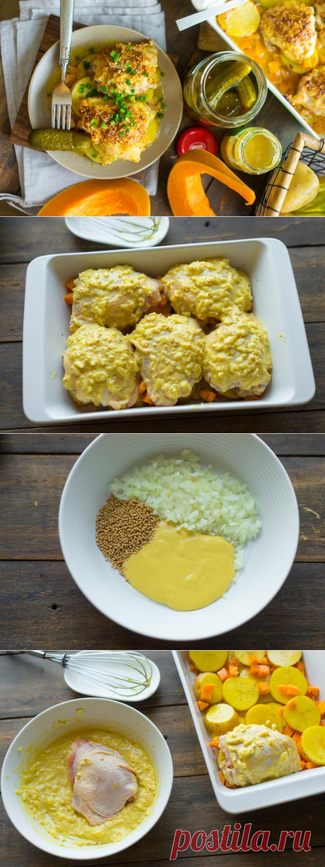 Курочка в быстром маринаде со вкуснейшим гарниром