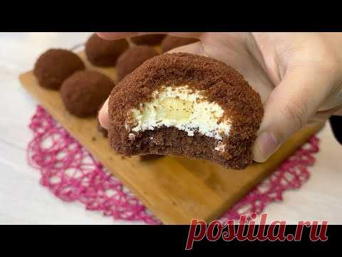 Yumshoq mazzali bananli pirojniylar \ Вкусные и мягкие мини пирожные 