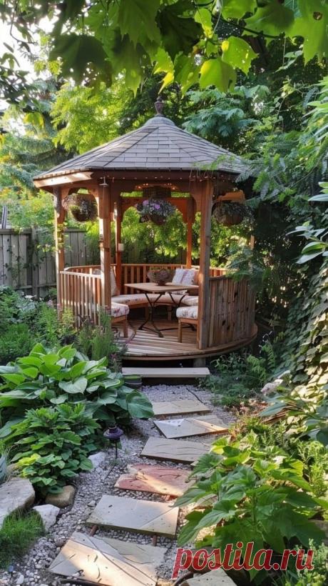 Ландшафтный дизайн зоны отдыха вашего дворового участка