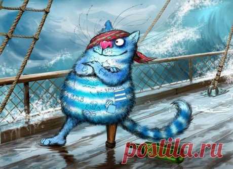 ♥ღ♥Синие коты Рины Зинюк♥ღ♥