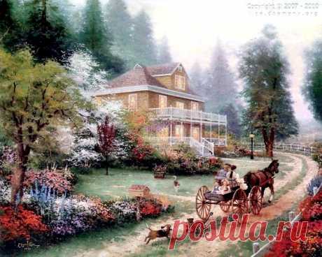 живопись Thomas Kinkade - 69 фото. Фотографии Валентин Иванов.