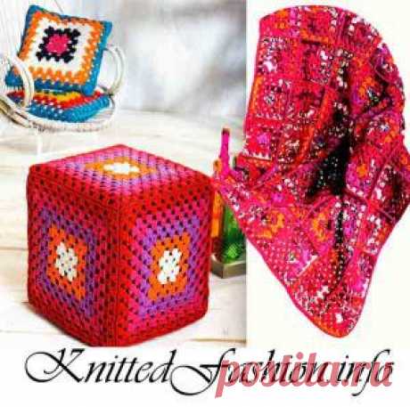 Бабушкин квадрат - идеи для дома - KnittedFashion.info - Модное Вязание