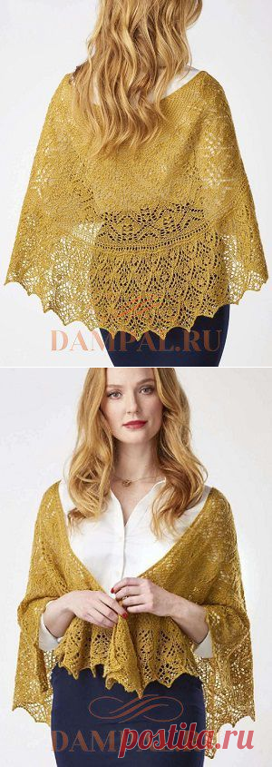 Ажурная шаль «Beausoleil» | DAMские PALьчики. ru
