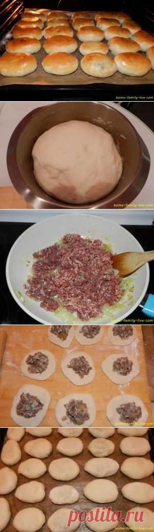 Пирожки с мясом печеные - пошаговый рецепт с фотоКулинарные рецепты